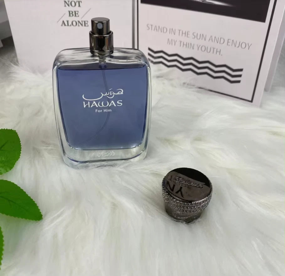 Rasasi Hawas Ice For Him EDP 100ml 3.4oz Men's Fresh Summer Cologne