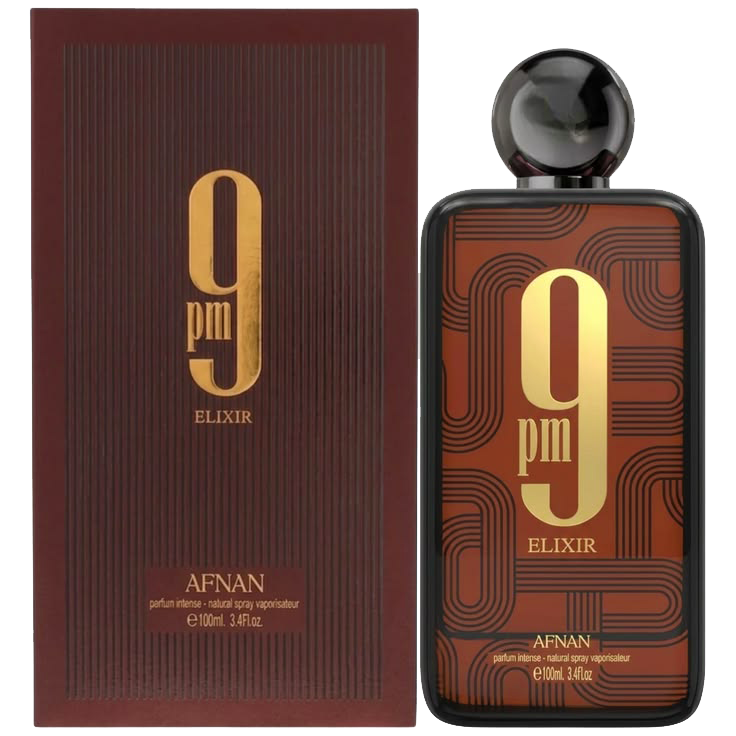 Afnan 9 Pm Elixir Parfum Intense Spray 3.4 oz