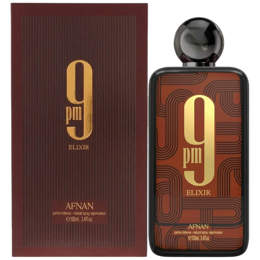 Afnan 9 Pm Elixir Parfum Intense Spray 3.4 oz