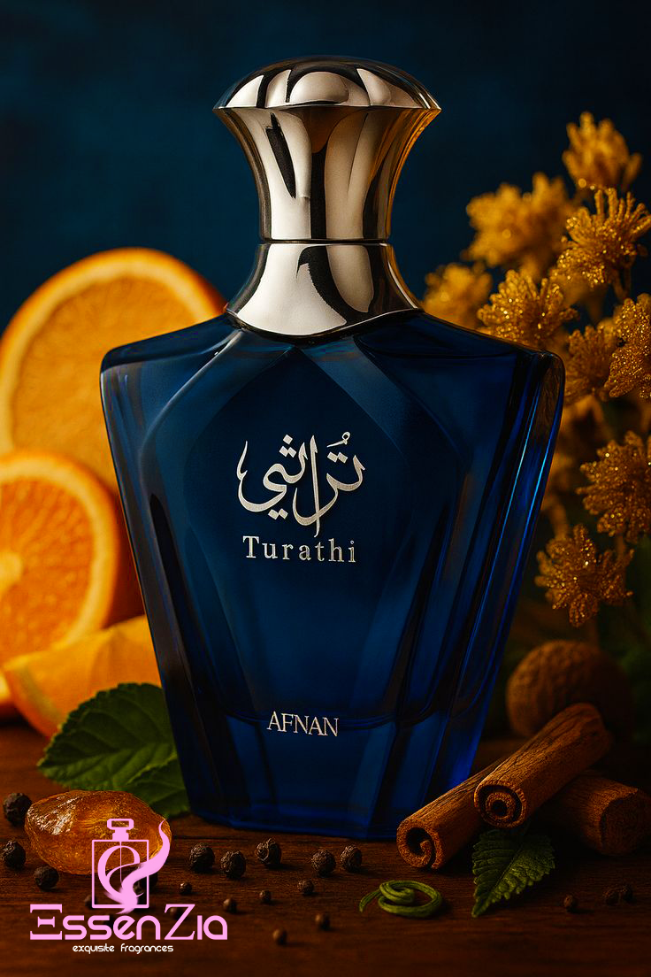 Afnan Turathi Blue Eau De Parfum Spray 3 oz