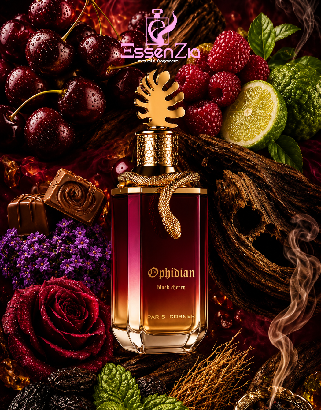Paris Corner Ophidian Black Cherry Eau De Parfum Spray 3.4 oz
