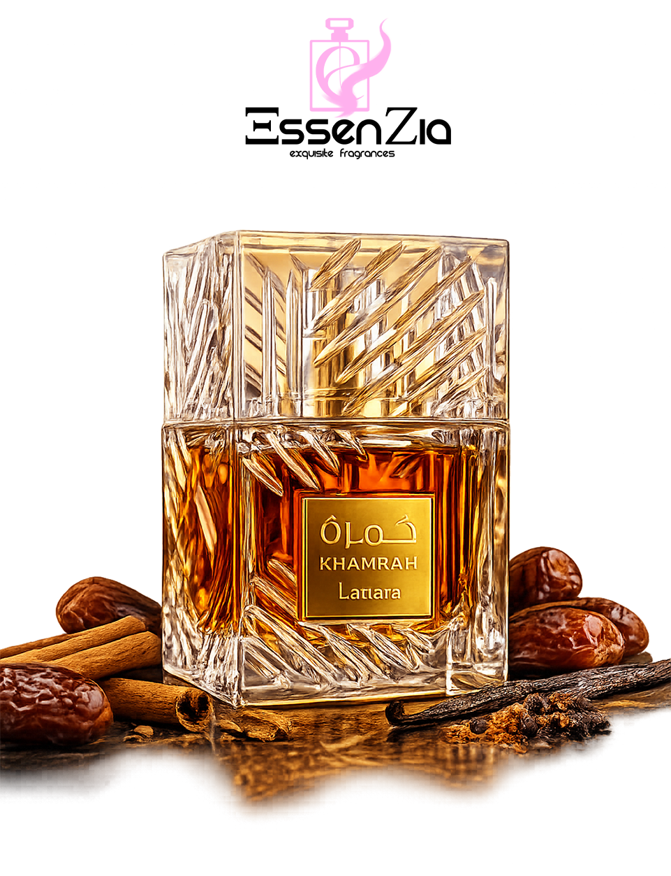 Lattafa Khamrah Eau De Parfum Spray 3.4 oz