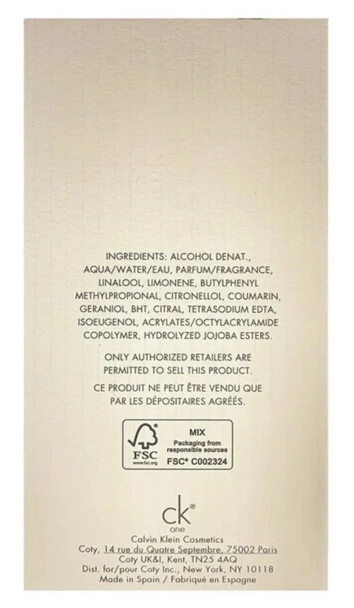 CK One Cologne
