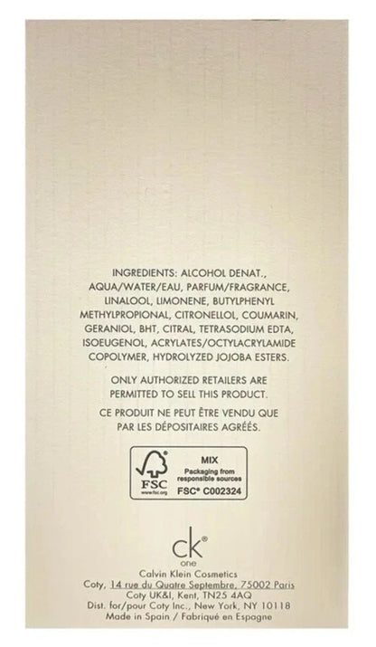CK One Cologne
