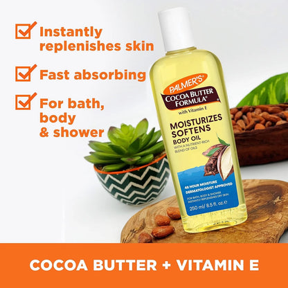 Palmer's Cocoa Butter Moisturizing Body Oil with Vitamin E, Radiant Looking Glow