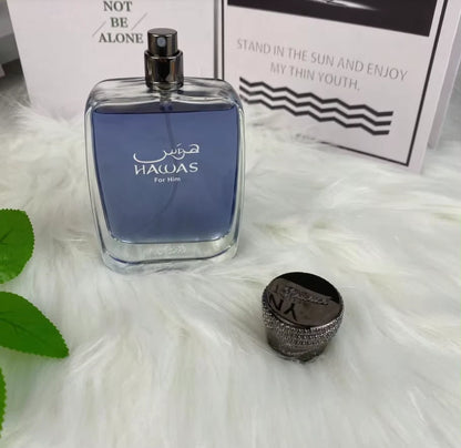 Rasasi Hawas Ice For Him EDP 100ml 3.4oz Men's Fresh Summer Cologne