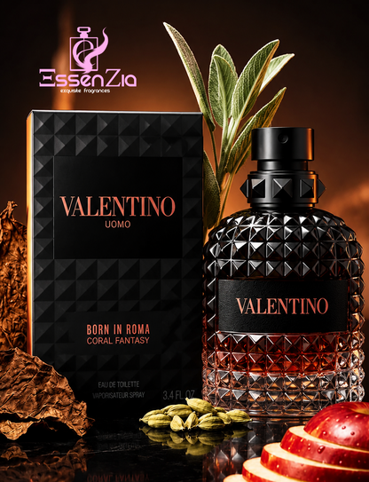 Valentino Uomo Born In Roma Coral Fantasy Eau De Toilette Spray 3.4 oz